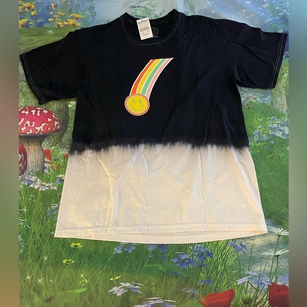 Boss Dog Don't Be Sad Blue & White Colorblock T-Shirt, Black/Multi, Medium, NWT - Picture 4 of 8